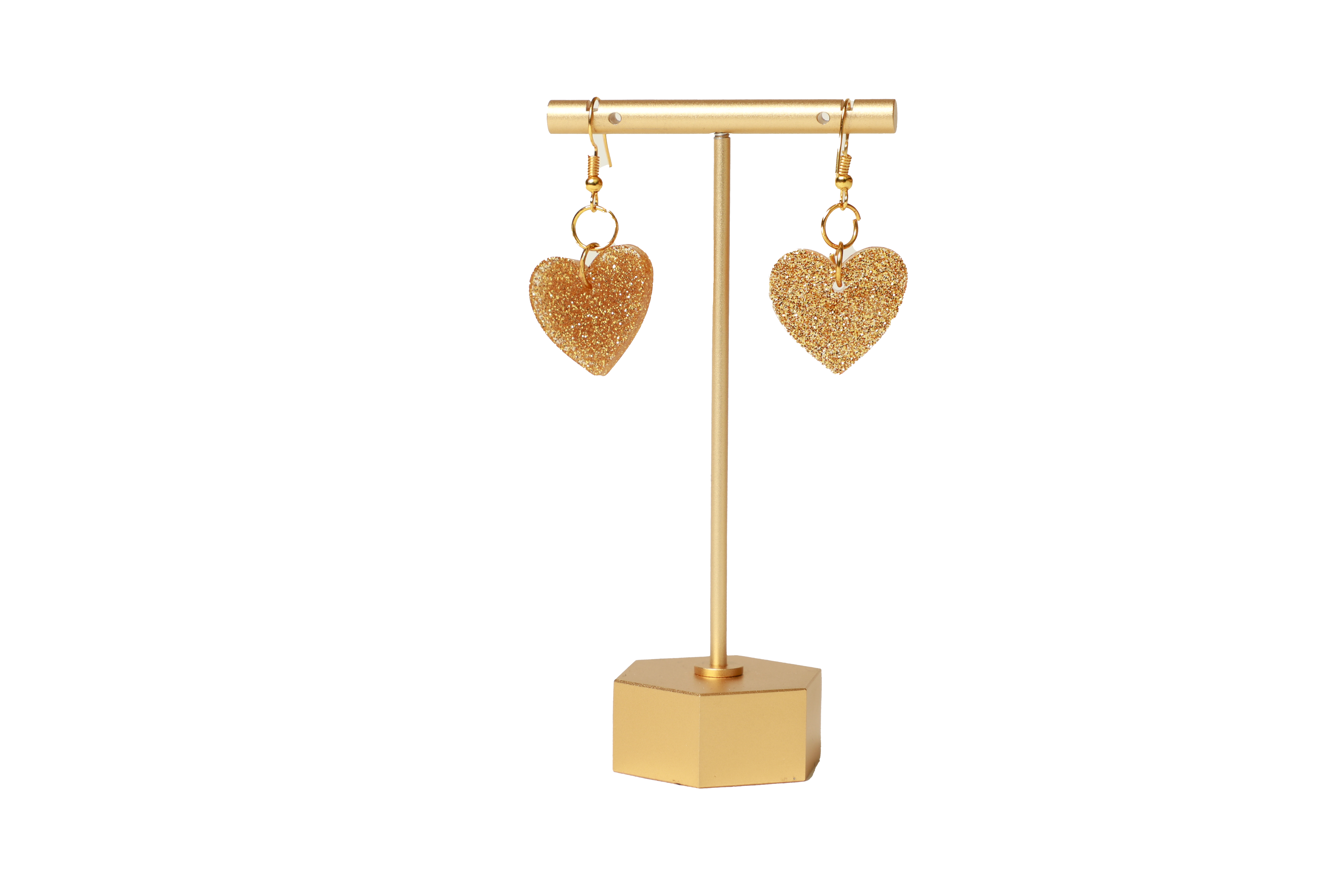 Gold Heart Earrings