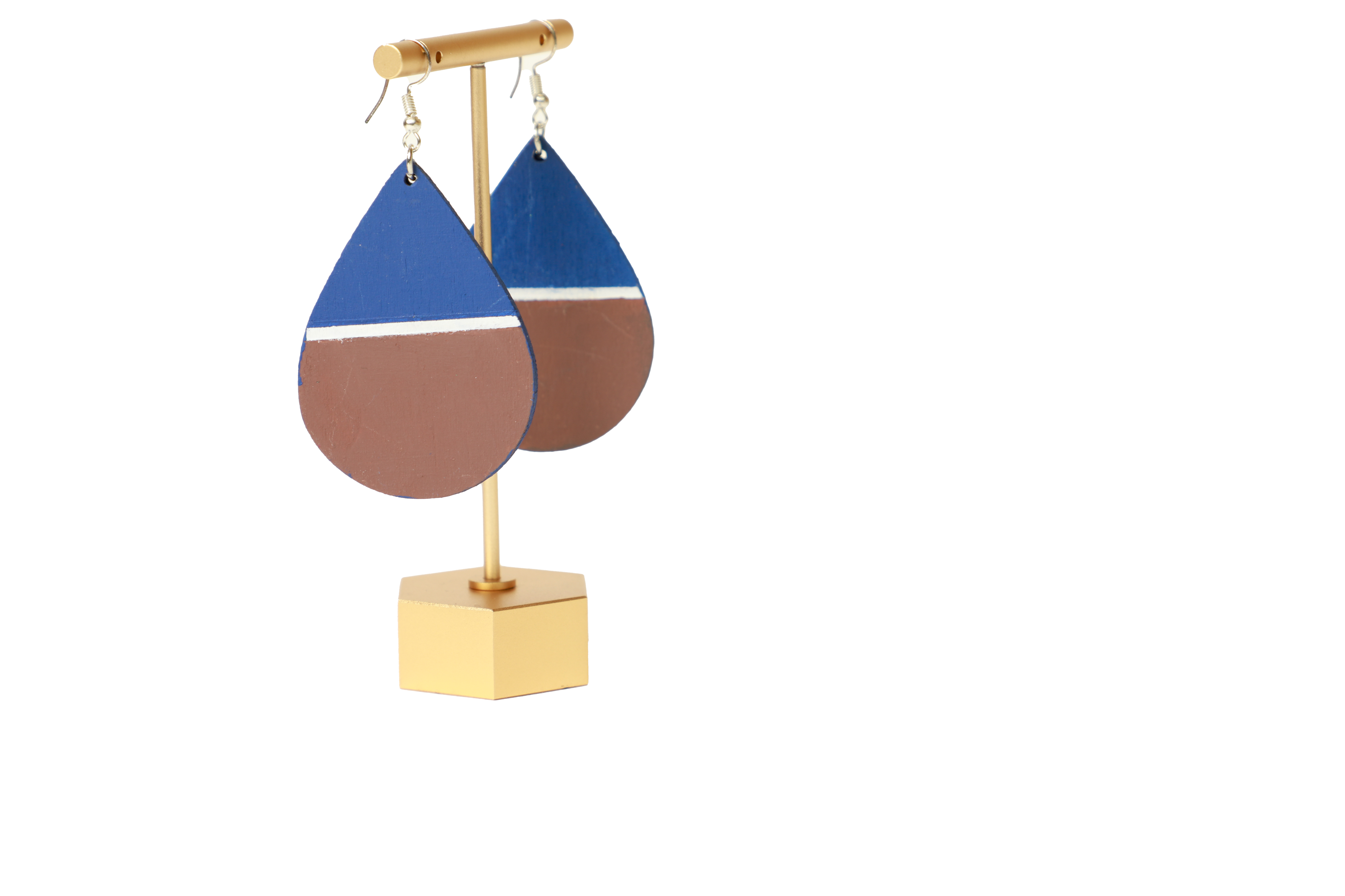 Blue & Terracotta Teardrops