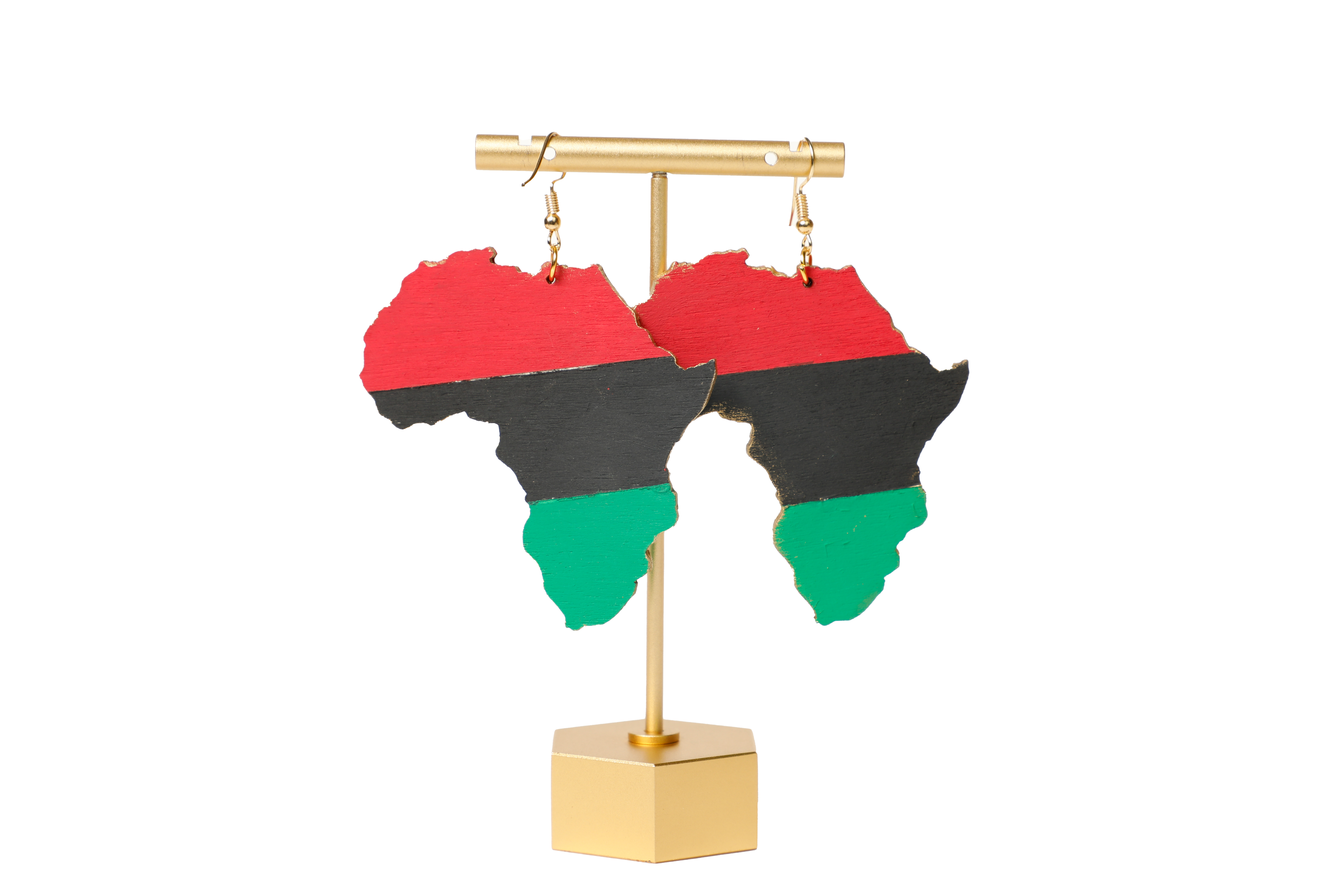 Pan-African Flag Earrings